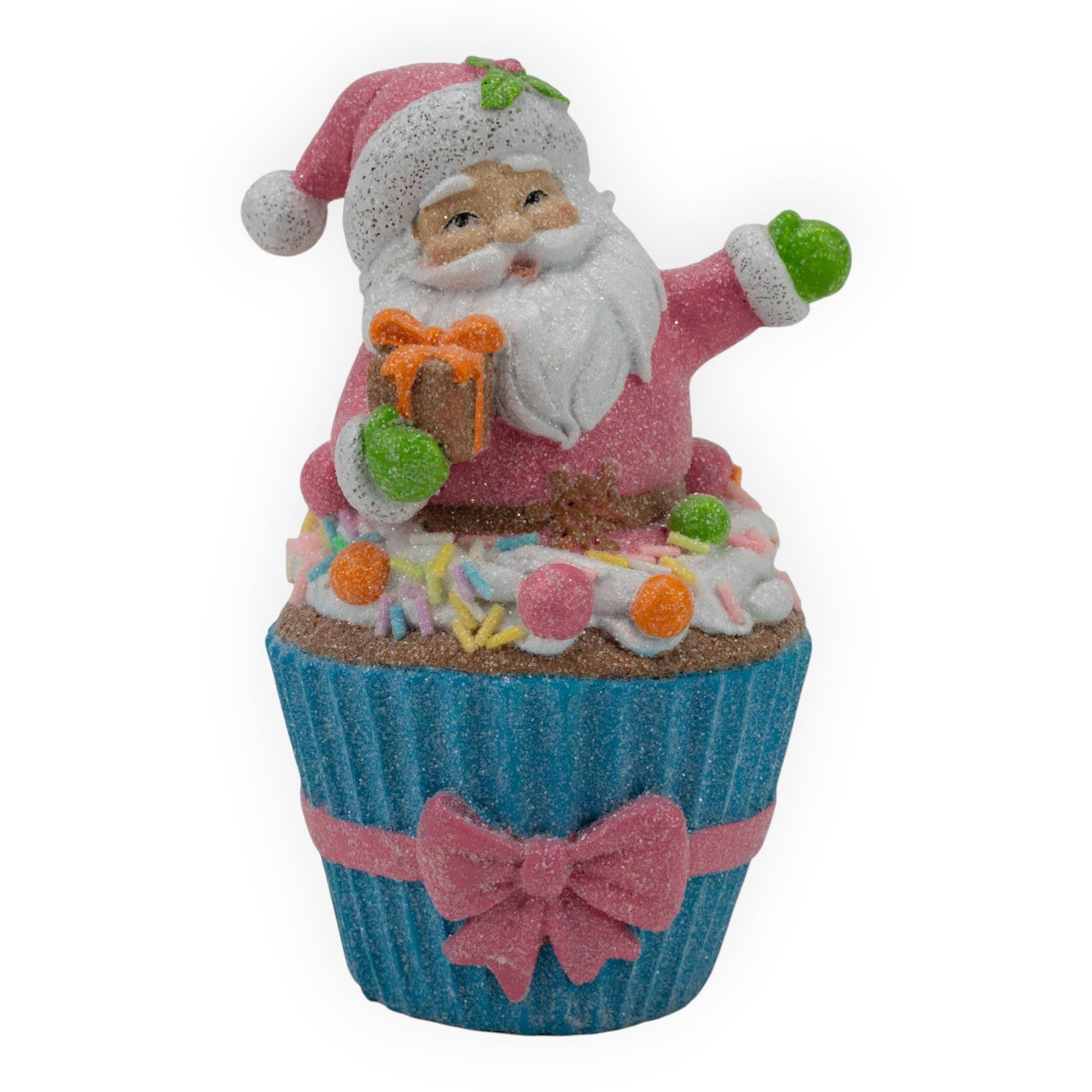 Gingerbread Candy Santa Cupcake - 15cm