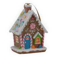 Gingerbread Candy Houses Hanging - 12cm - Assorted