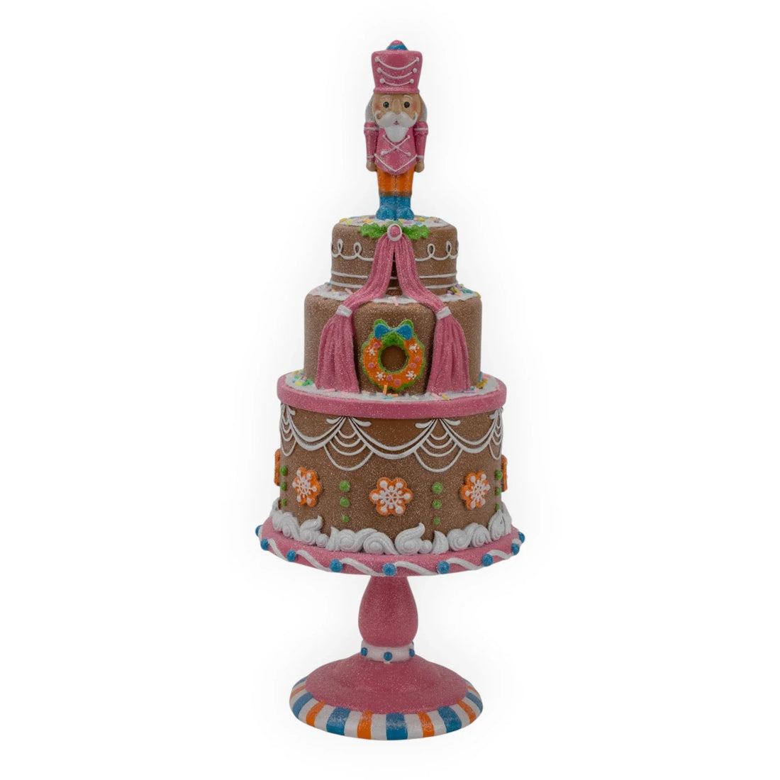 Gingerbread Candy Nutcracker 3 Tier Cake - 41cm
