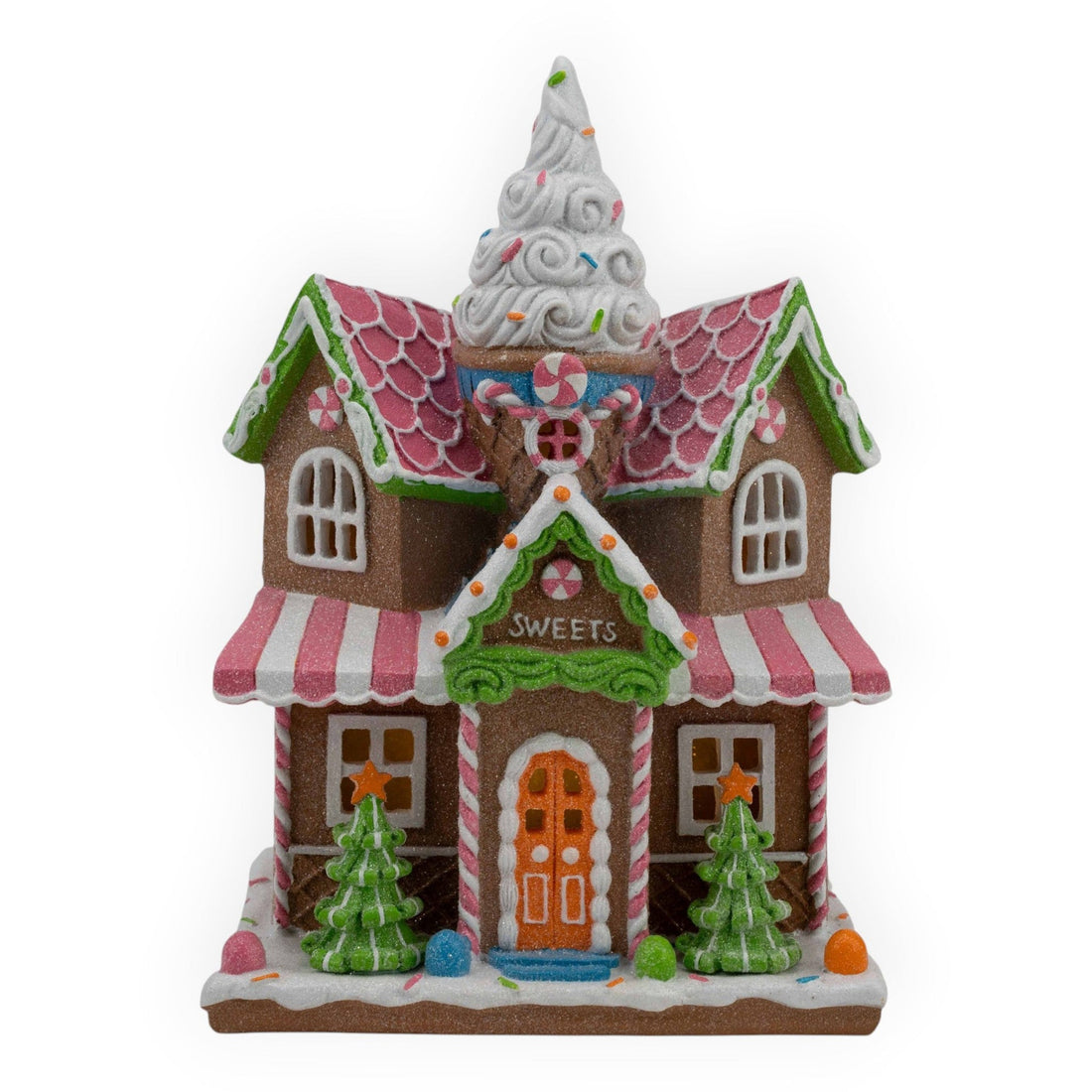 Gingerbread Candy LED House - 28cm