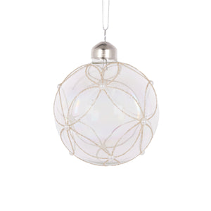 Iridescent Pearl Geometric Bauble