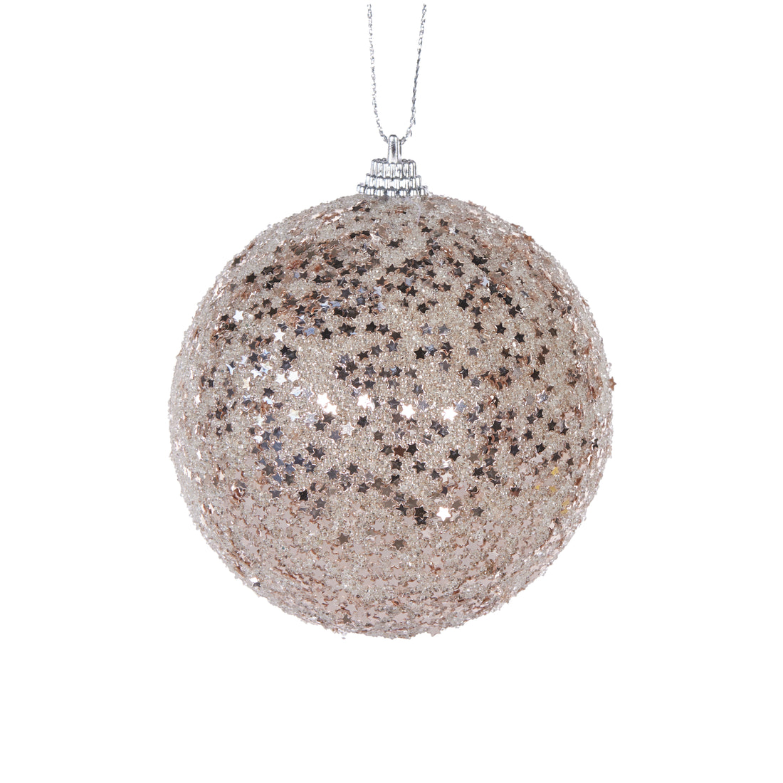 Matte Champagne Stars Bauble