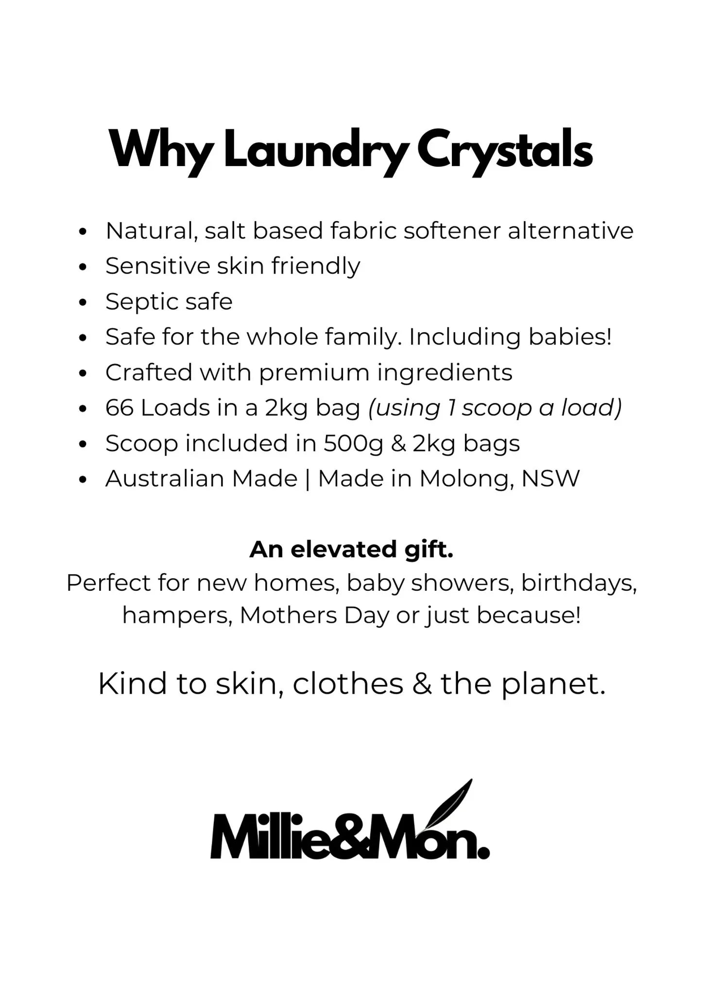Premium Meets Luxury - 2kg Mille&Mon Signature Scent Washing Crystals