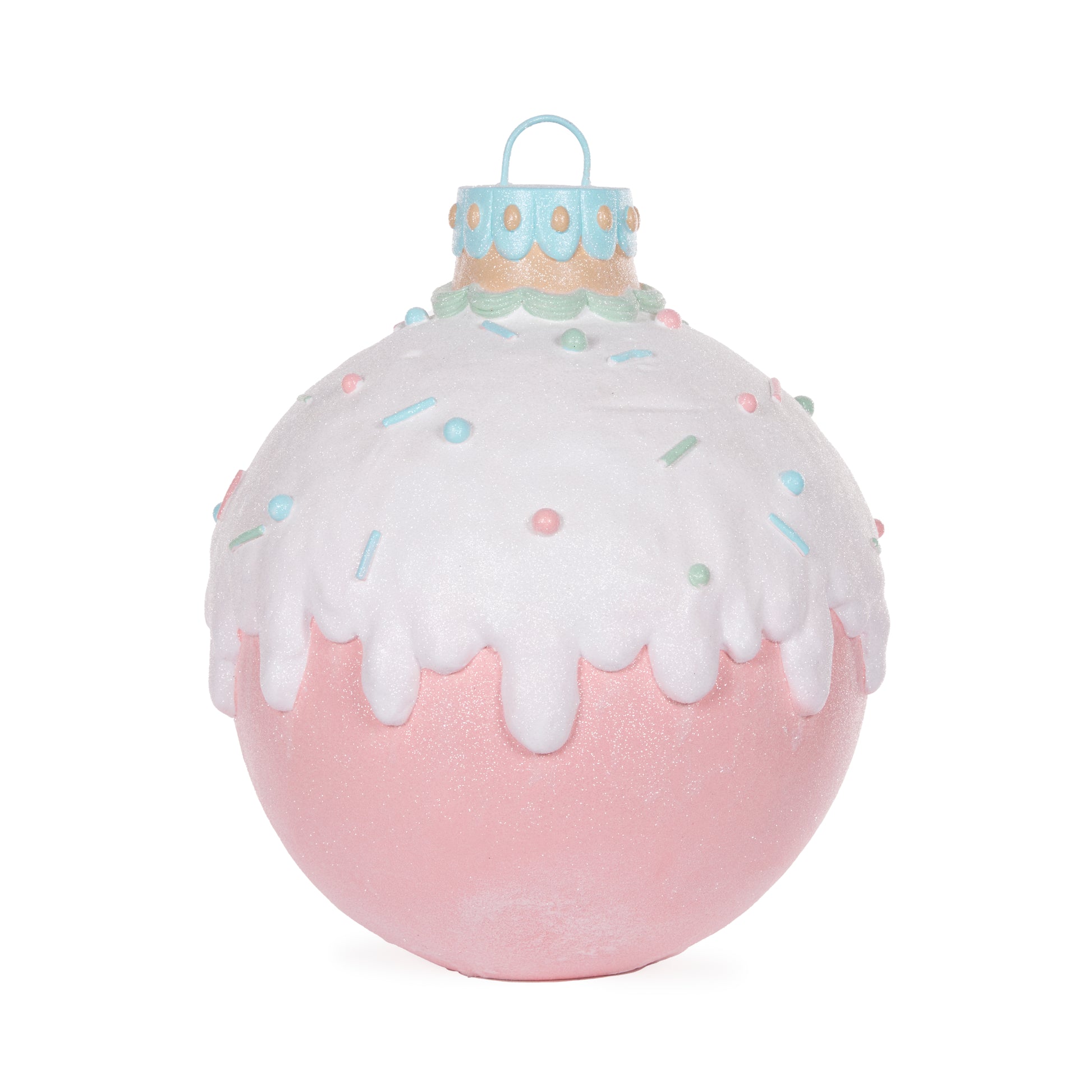 50cm Pastel Piped Bauble Decor