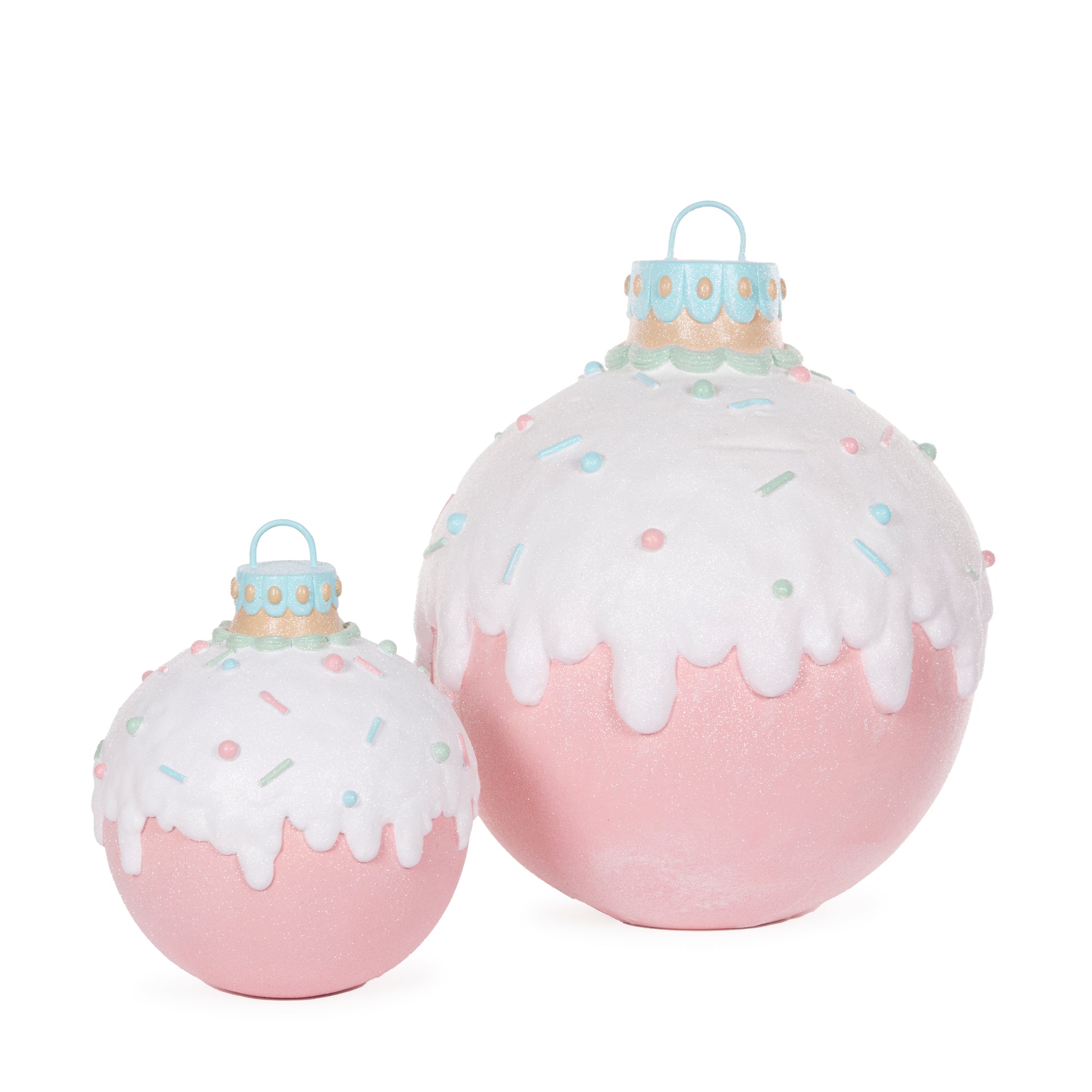 50cm Pastel Piped Bauble Decor