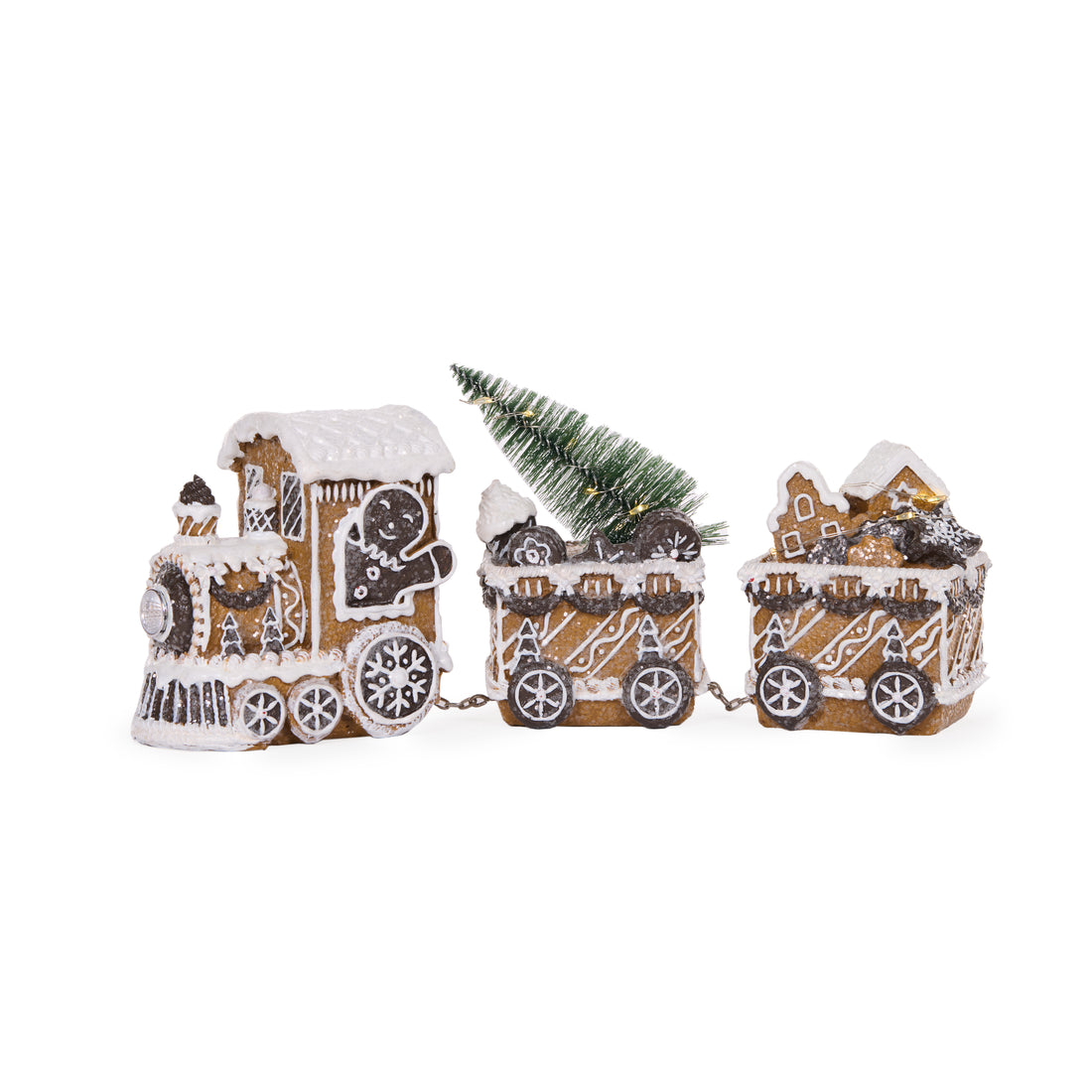 Light-Up Piped Gingerbread Train