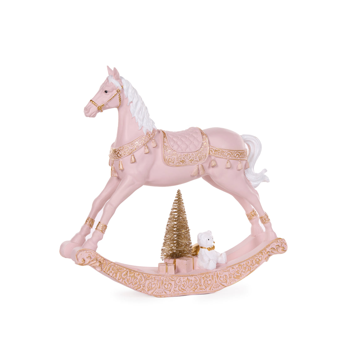 29.5cm Light-Up Exquisite Pink Rockinghorse