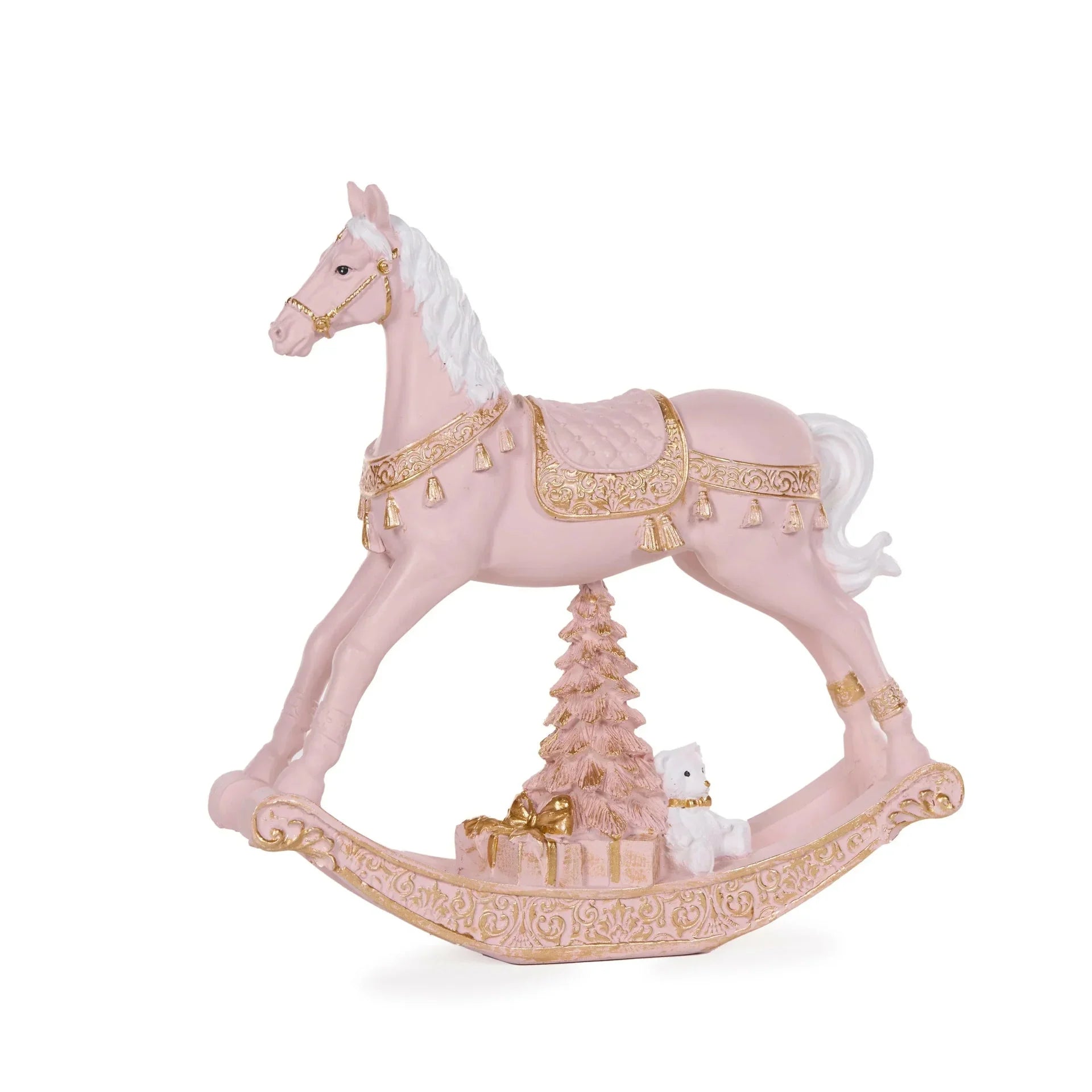 18.5cm Exquisite Pink Rockinghorse - Exquisite Homewares 