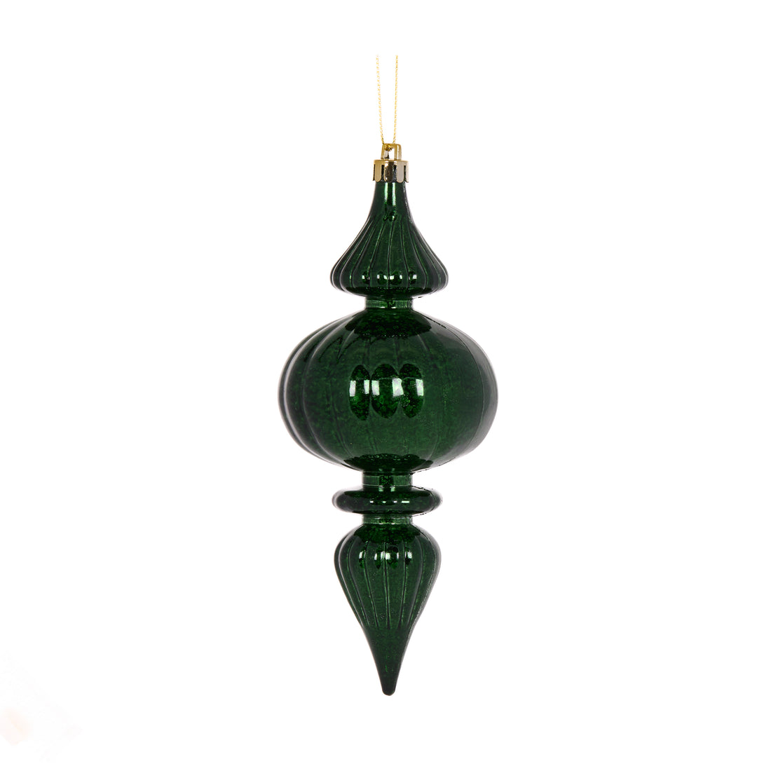 Dark Green Mercury Bubble Finial