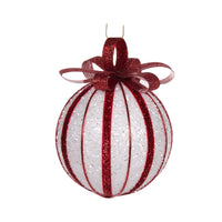 Large Wrapped Peppermint Bauble