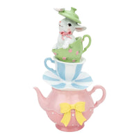Sweet Teapot Bunny 2 Teacups - 26cm
