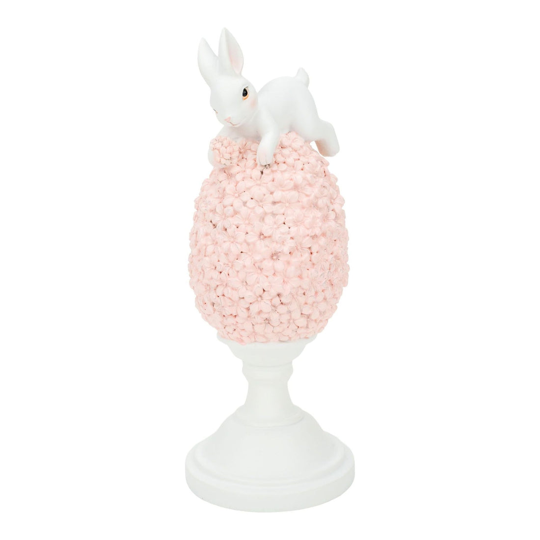 21cm Bunny on Pink Floral Egg