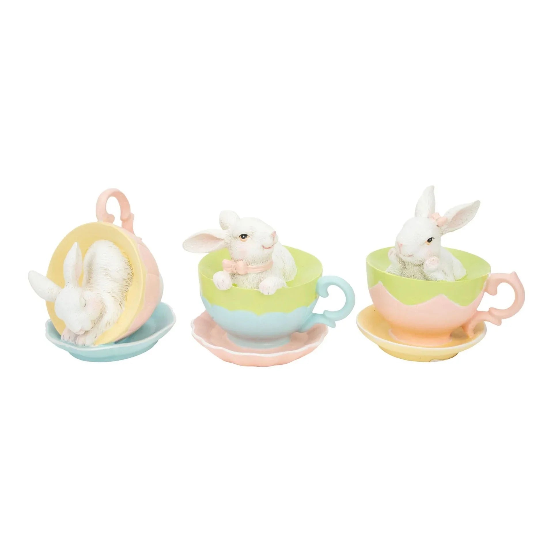 Assorted Sweet Bunny in Tea Cups - 8.5cm