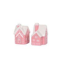 Pink House Salt & Pepper Shakers, Ceramic