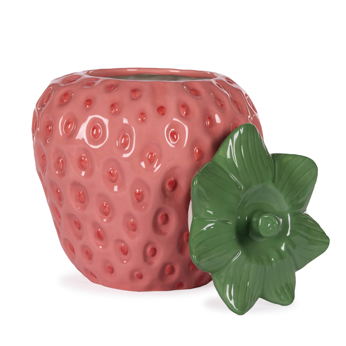 Pink Strawberry Cookie Jar 24.8cm