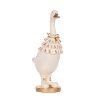 Ivory & Gold Regal Duck With Cape