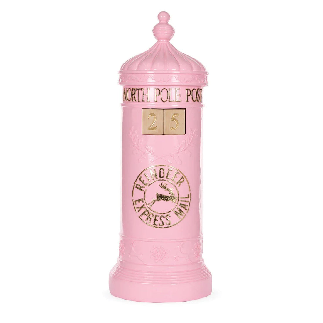 Pink Mailbox Countdown 13x13x36cm