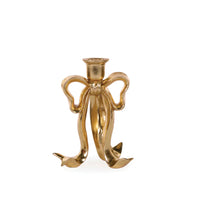 Gilded Bow Candle Holder 15x12x20cm
