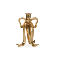 Gilded Bow Candle Holder 16.7x13.7x23cm