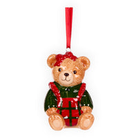 Ceramic Teddy Bear Ornaments - Assorted