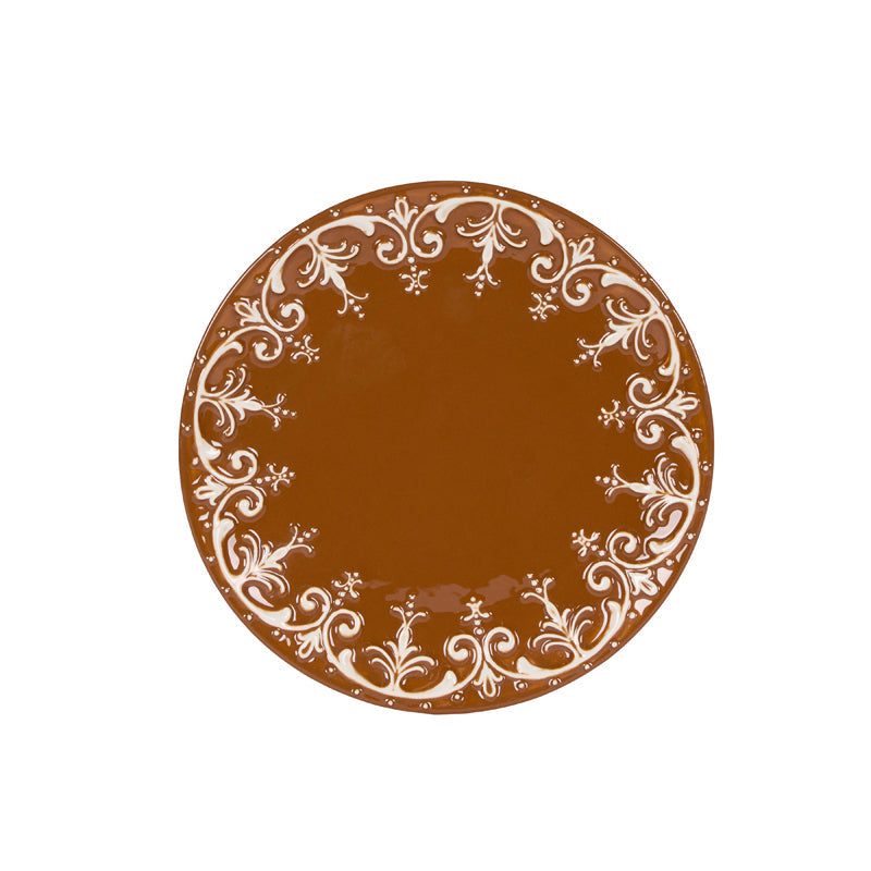 Lace Gingerbread Dessert Plate - 20cm