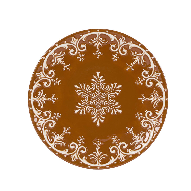 Laced Gingerbread Dinner Plate - 25.2cm
