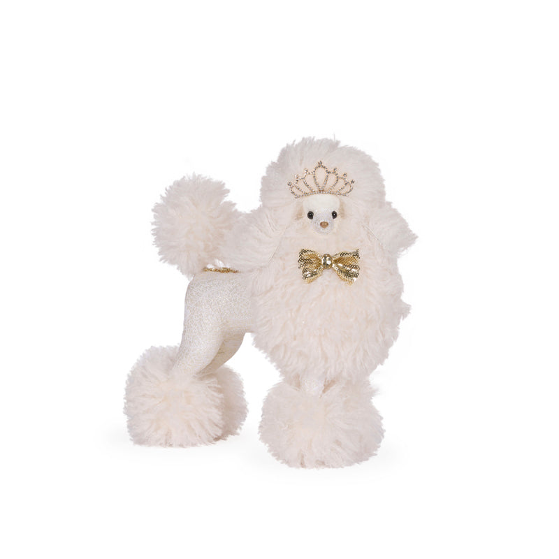 White Princess Poodle with Tiara - 29cm