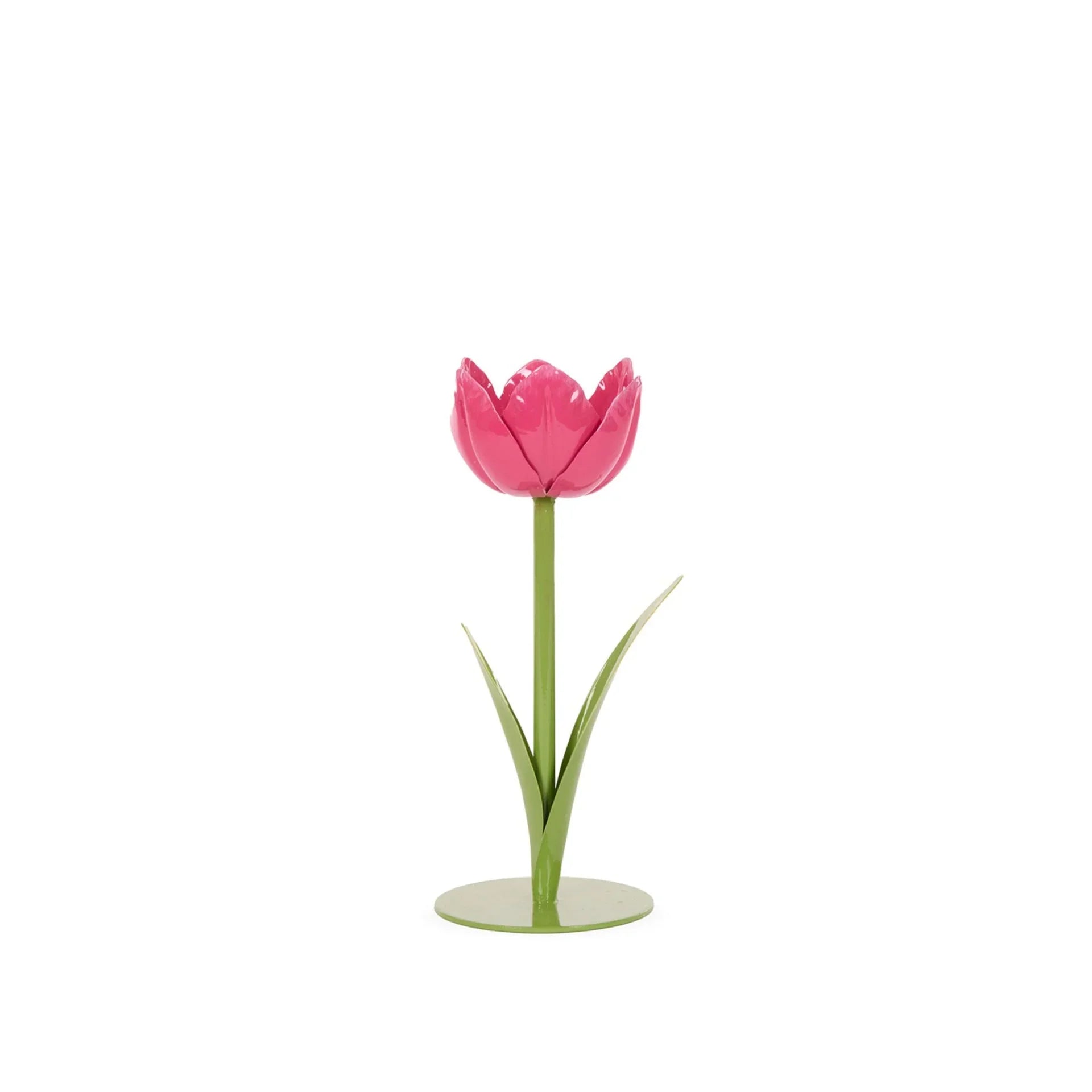 20cm Pink Tulip Candle Holder