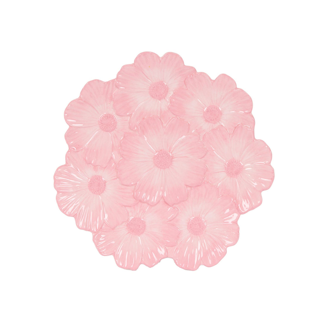 Pink Cosmos Bouquet Plate