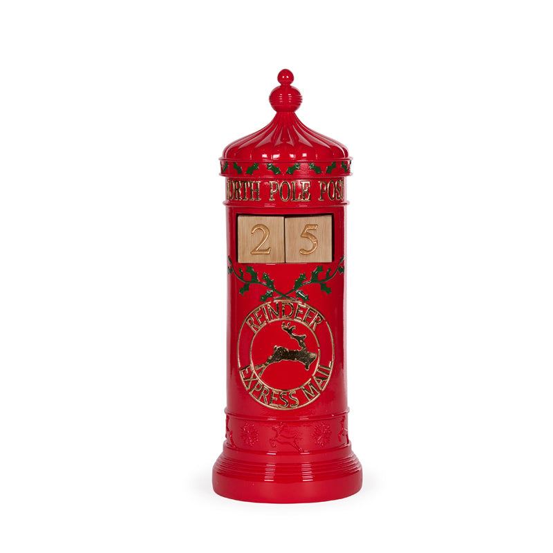 Traditional Red Mailbox Countdown