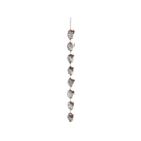 Rustic wire owl wind chime for garden or home decor, vintage-inspired hanging ornament