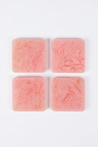 Square Coasters - Pink