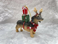 Dachshund Dog Hanging Tree Ornament.