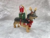 Dachshund Dog Hanging Tree Ornament.