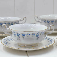 Royal Albert Vintage Memory Lane Soup Coupes (Set 4) - Exquisite Homewares 