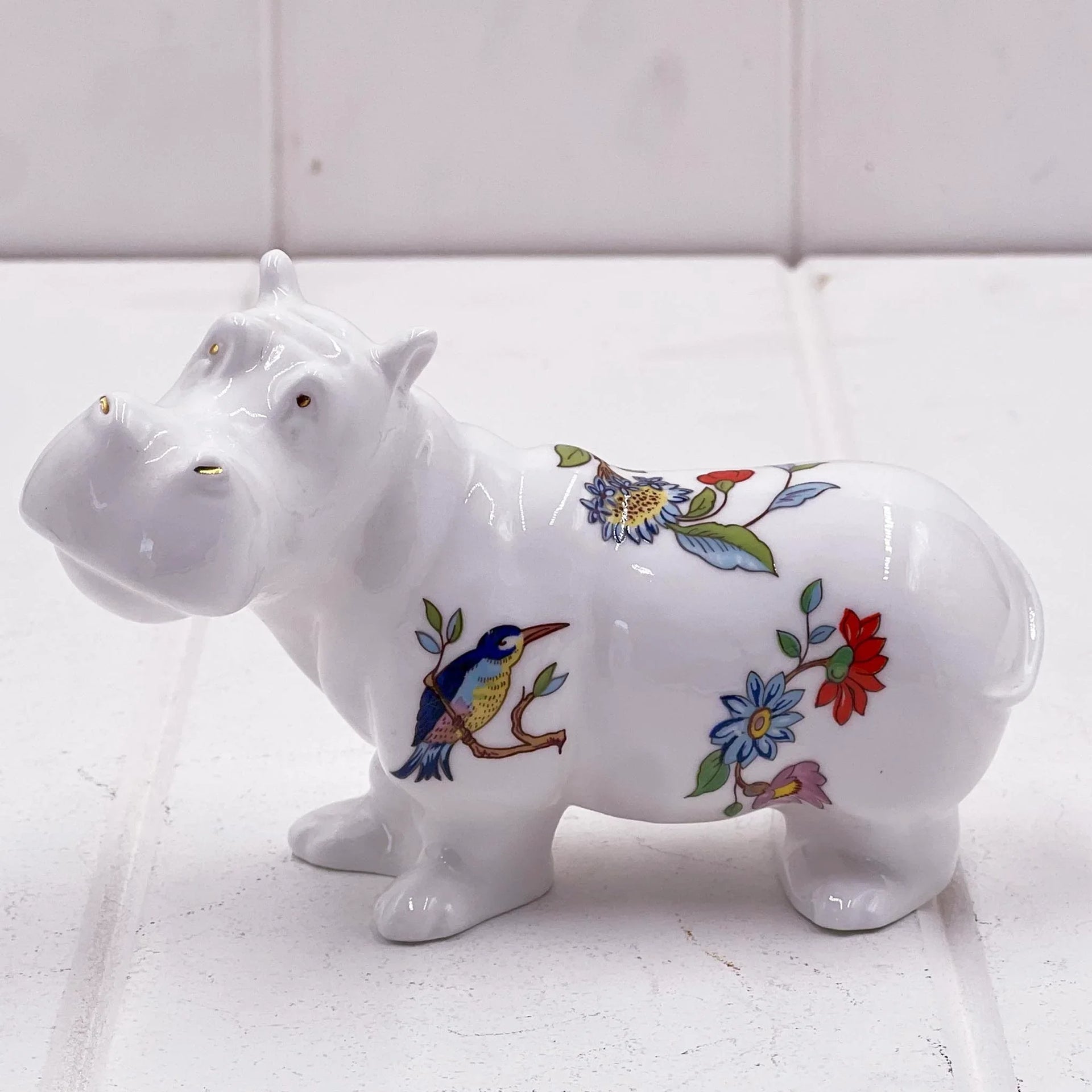 Aynsley Pembroke Hippo - English Fine Bone China Collectible