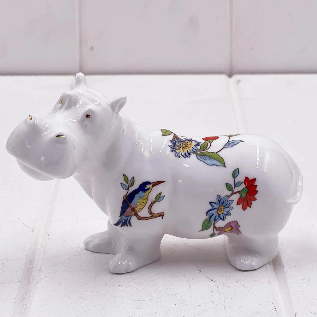 Aynsley Pembroke Hippo - English Fine Bone China Collectible