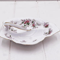 Royal Albert Vintage Lavender Rose Divided Dish - English Fine Bone China
