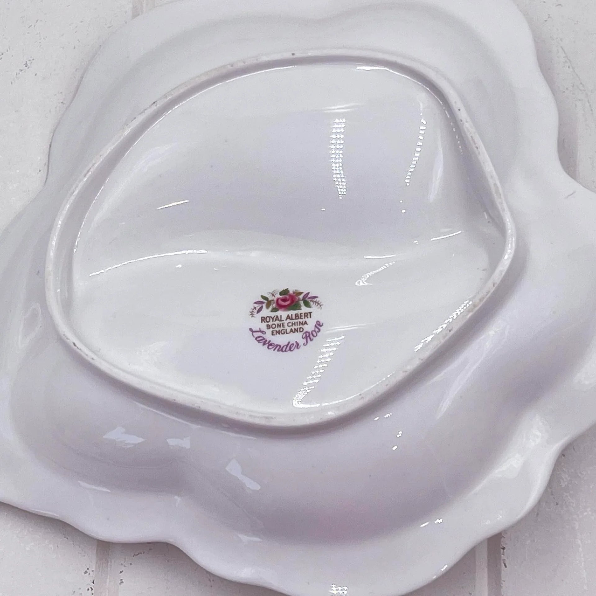Royal Albert Vintage Lavender Rose Divided Dish - English Fine Bone China