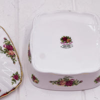 Royal Albert Old Country Roses Large Trinket Box - Vintage England 14cm