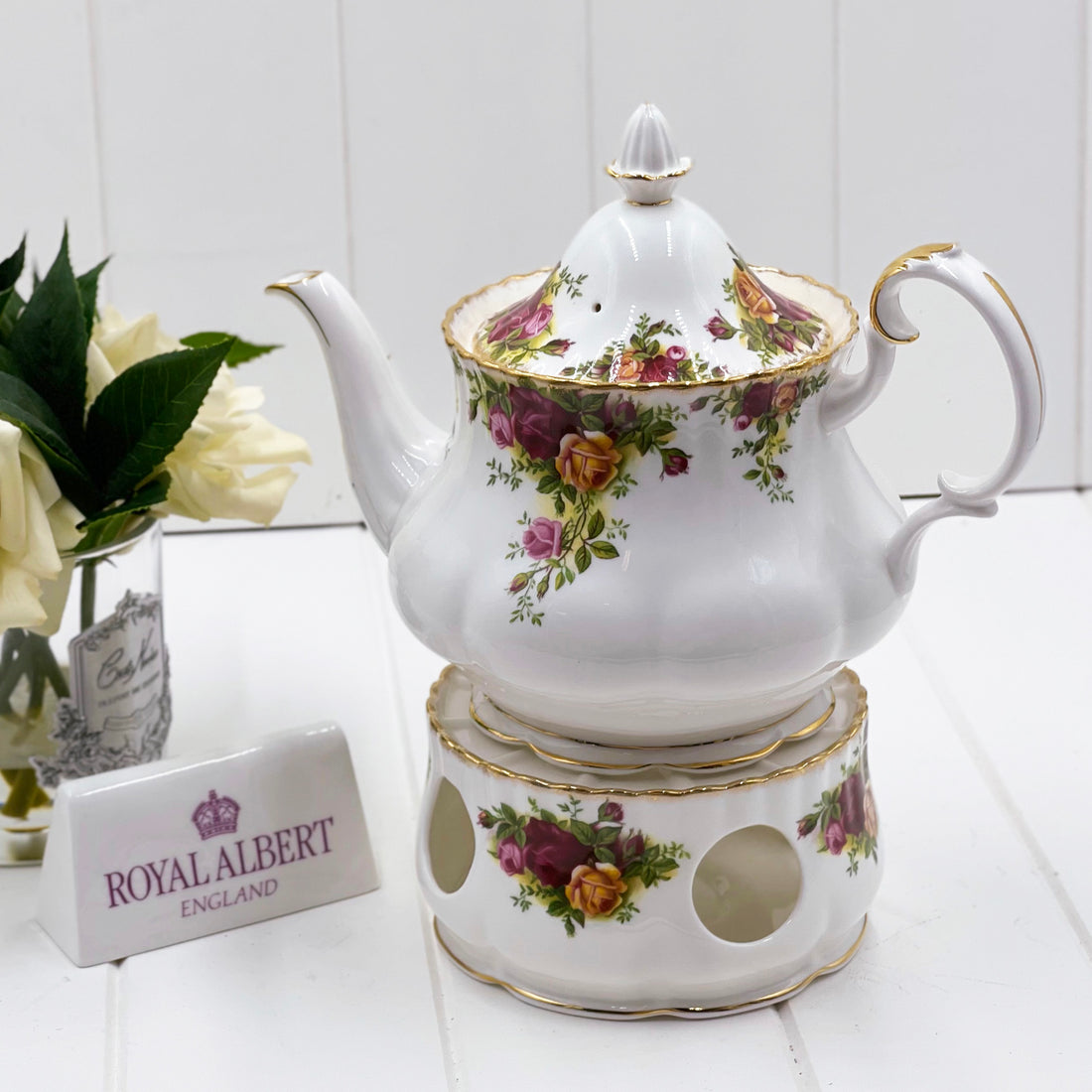 Royal Albert Vintage Old Country Roses Tea/Coffee Pot Warmer