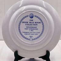 Spode Blue Room Collection Woodman Plate - Georgian Transferware 26cm