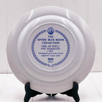 Spode Blue Room Collection 'Girl at Well' plate, vintage design, underglaze print, made in England