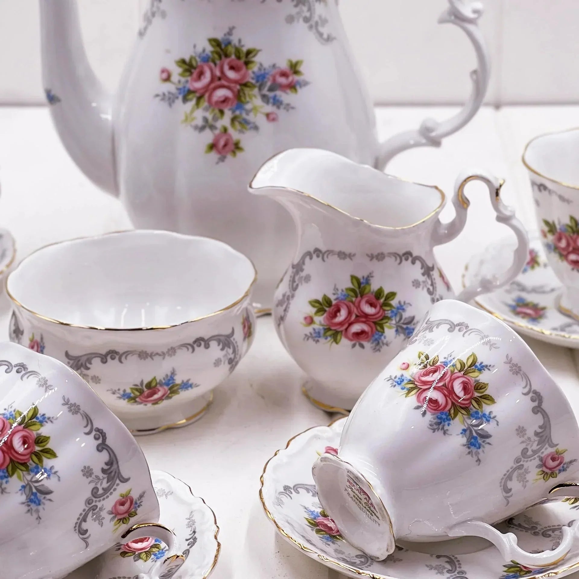 Royal Albert Vintage Tranquility Coffee Set