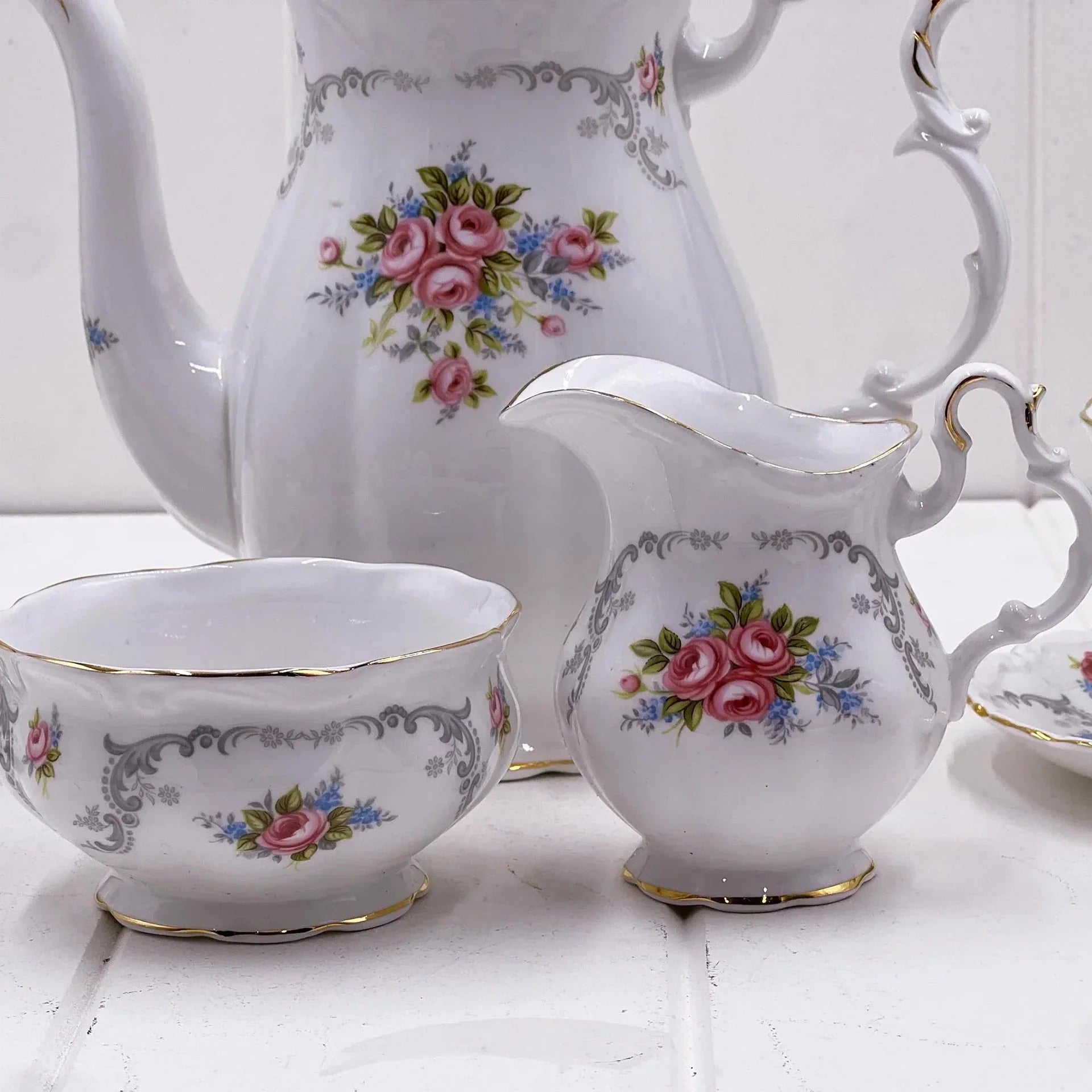 Royal Albert Vintage Tranquility Coffee Set