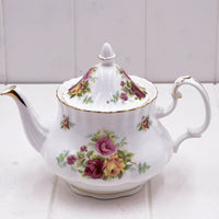 Cottage Rose Medium Teapot - Royal Rose 4-6 Cup Bone China