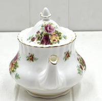Cottage Rose Medium Teapot - Royal Rose 4-6 Cup Bone China
