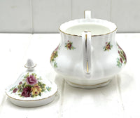 Cottage Rose Medium Teapot - Royal Rose 4-6 Cup Bone China