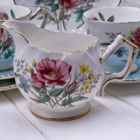 Aynsley Pattern 5304 Turquoise Tea Set