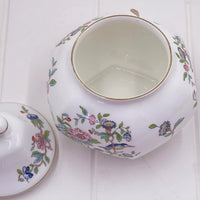 Aynsley Pembroke Ginger Jar - English Bone China Covered Dish Hexagonal